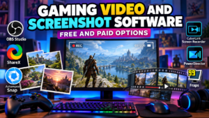 Video editing and screenshot software